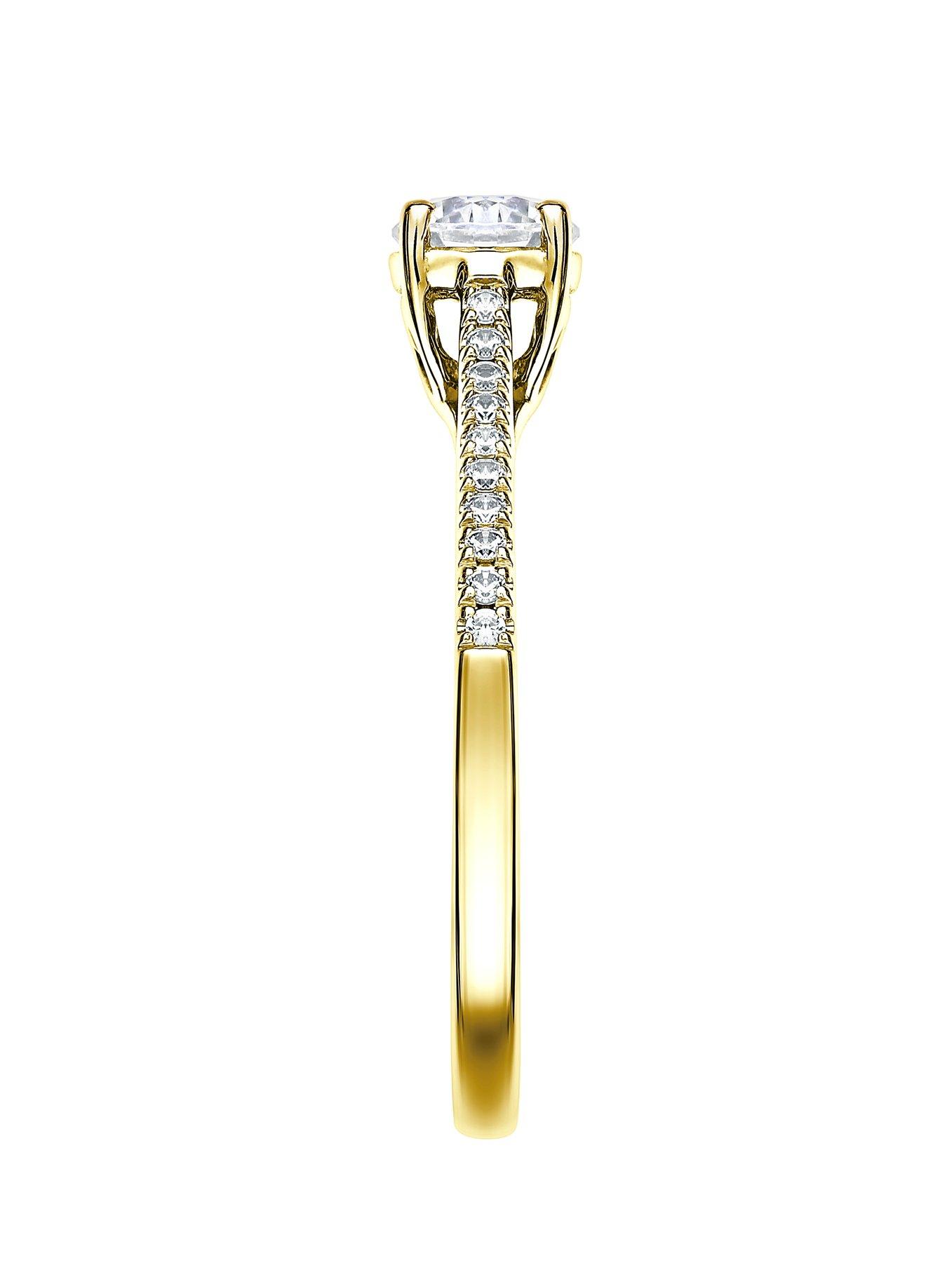 Image 4 of 6 of Created Brilliance Margot&nbsp;9ct Yellow Gold 0.50ct Lab Grown Diamond Engagement Ring