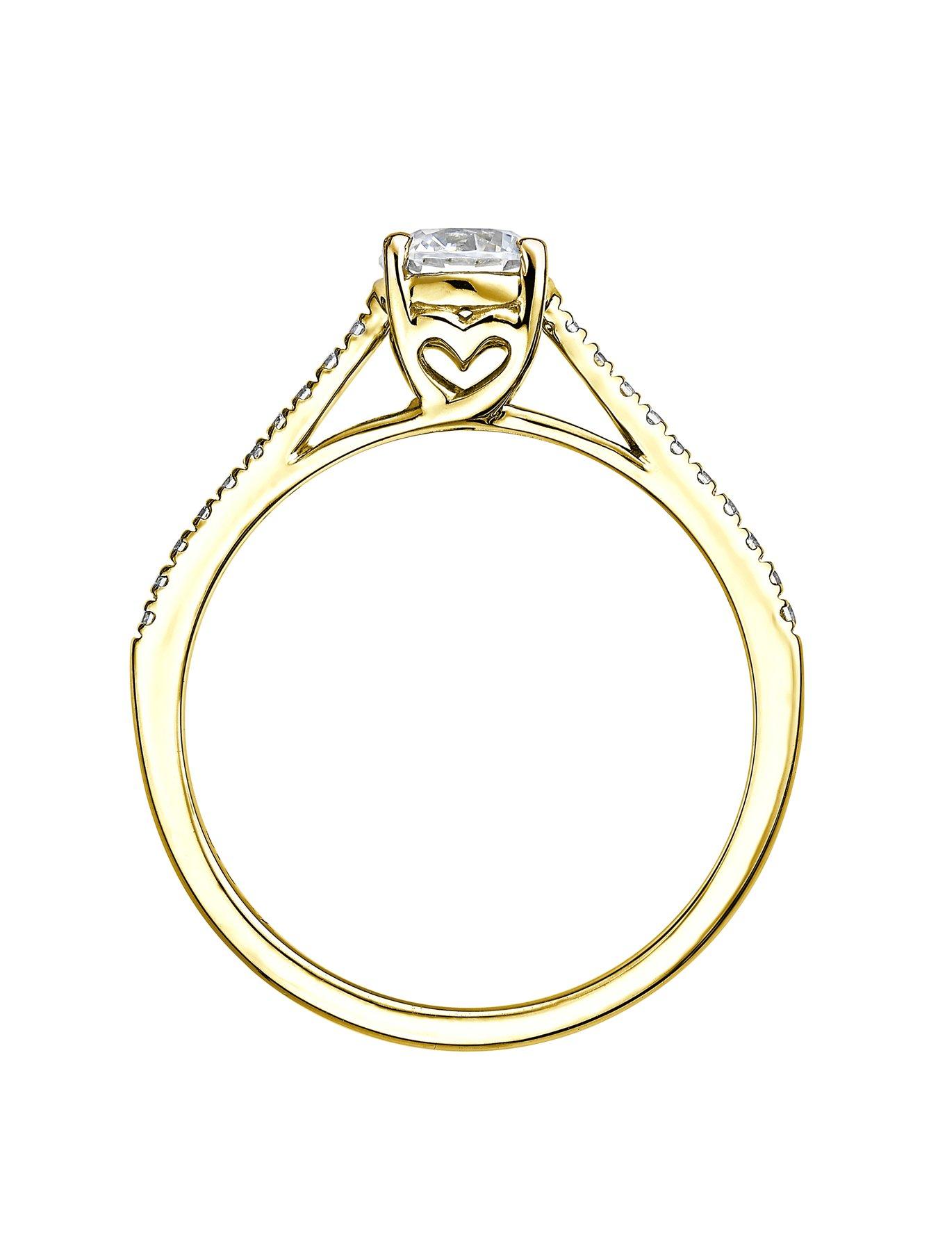 Image 5 of 6 of Created Brilliance Margot&nbsp;9ct Yellow Gold 0.50ct Lab Grown Diamond Engagement Ring