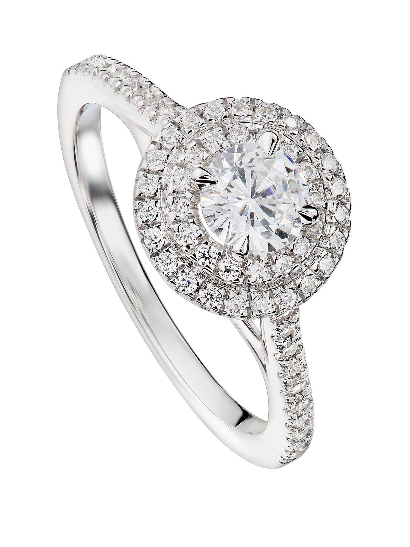 undefined Sienna Created Brilliance 9ct White Gold 0.70ct Lab Grown Diamond Engagement Ring