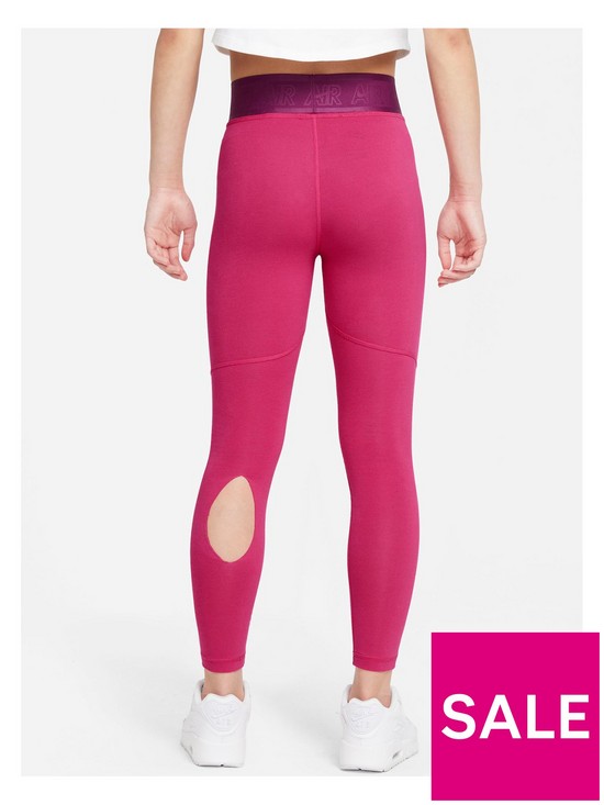 back image of nike-older-girls-nsw-air-essential-legging-pink