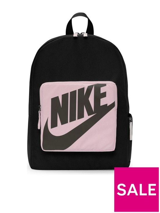 front image of nike-older-girls-classic-backpack-blackpink