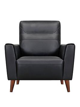 Product photograph of Blake Leather Armchair from very.co.uk