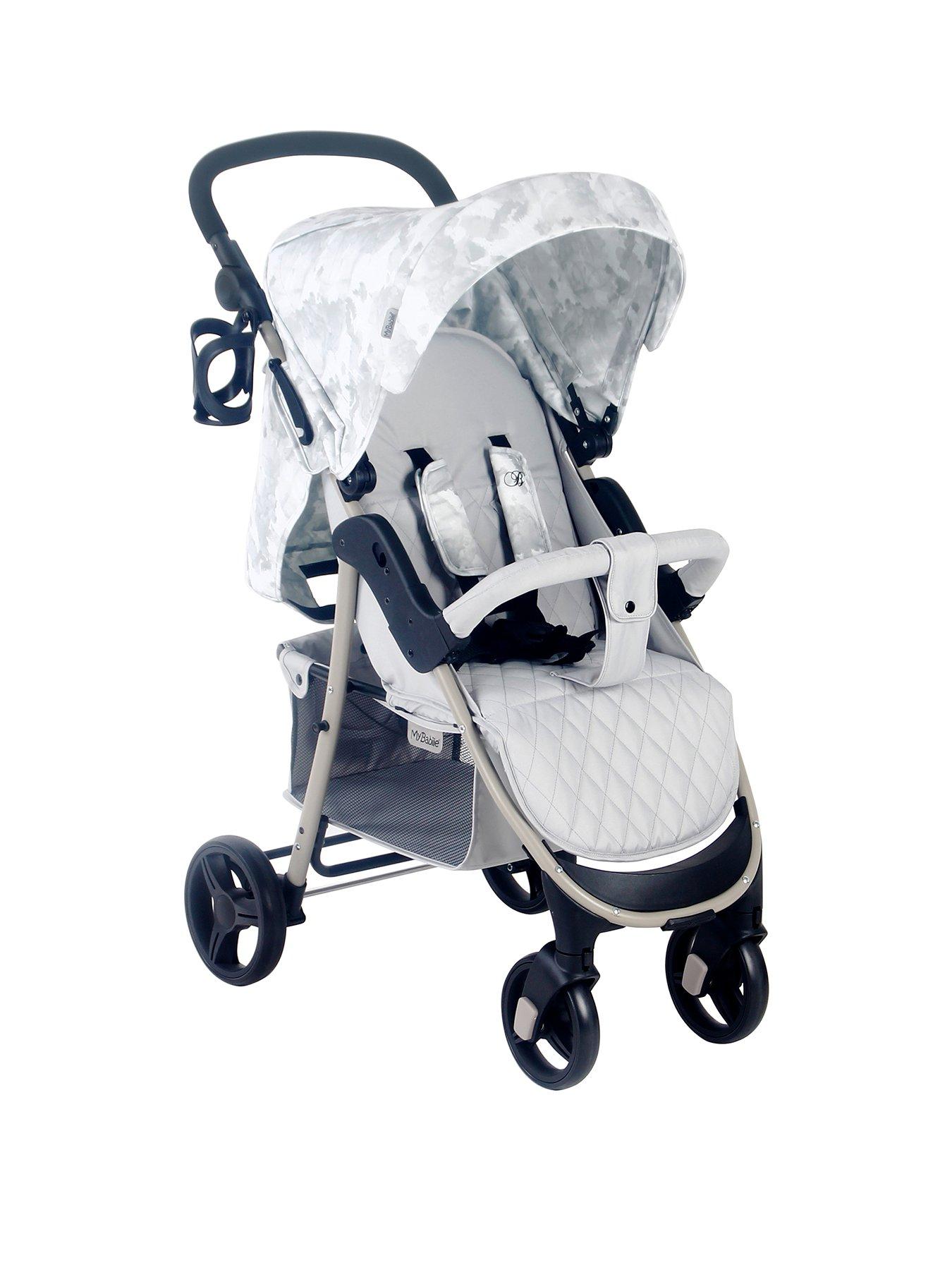 My Babiie Billie Faiers MB400 Grey Melange Pushchair Stroller 