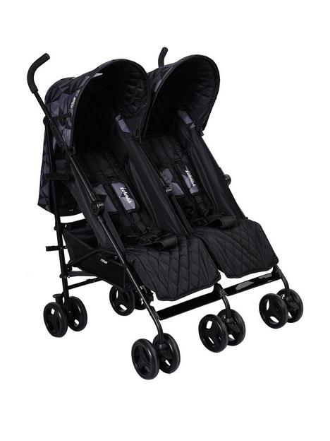my-babiie-dani-dyer-cherish-black-geo-twin-stroller