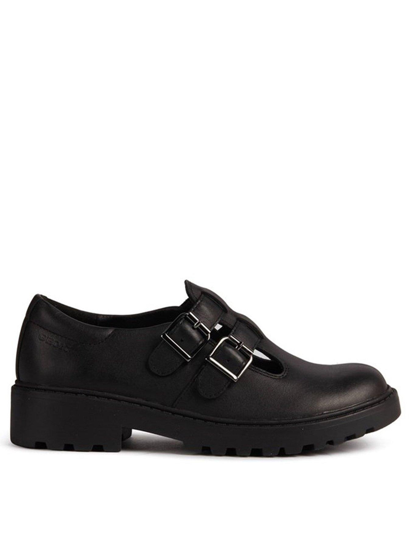 Image 3 of 5 of Geox Casey Girls Buckle School Shoe - Black