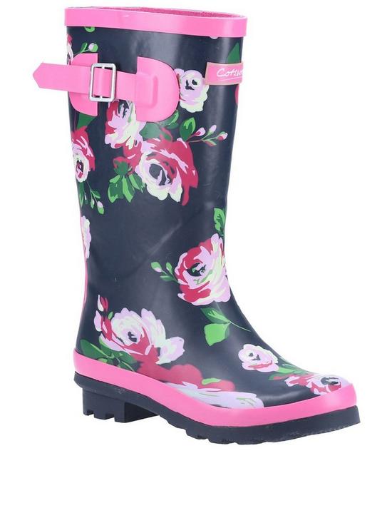 front image of cotswold-flower-wellington-boots-multinbsp