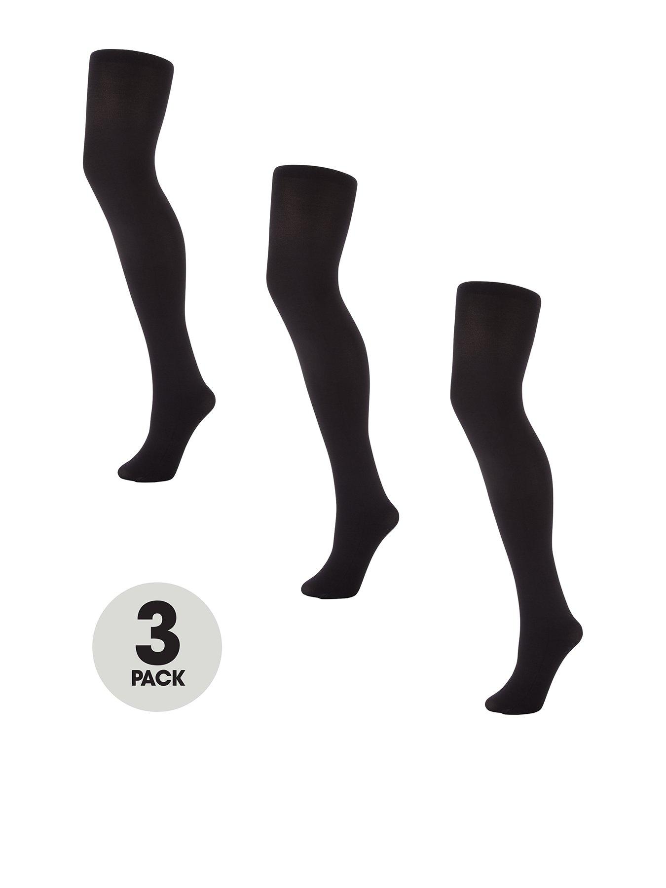 Buy Black 30 Denier Opaque Tights Three Pack from the Next UK