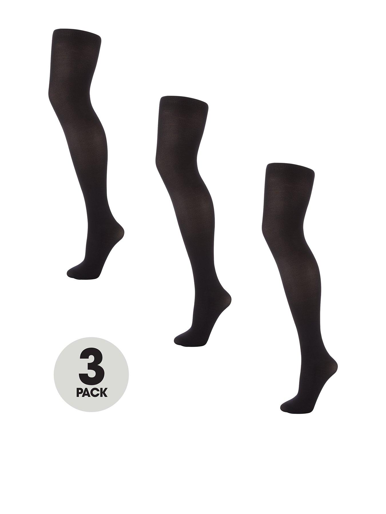 The Very Collection Tights 40 Denier Opaque (3 Pack) - Black