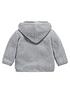  image of mamas-papas-unisex-baby-hooded-knitted-cardigan-grey