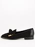  image of v-by-very-nate-metal-trim-bow-loafer-blacknbsp