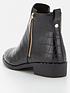  image of v-by-very-hyde-zip-ankle-boot-black