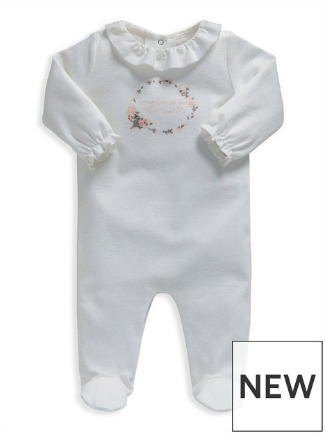 mamas-papas-baby-girls-embroidered-sleepsuit-off-white