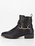  image of v-by-very-hayley-chain-trim-ankle-boot-black