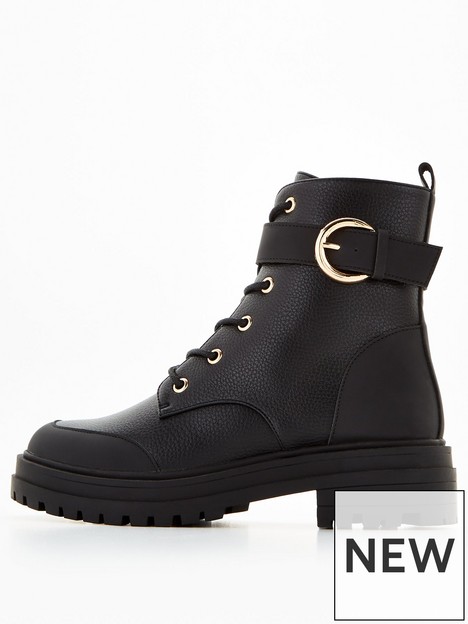 v-by-very-heat-buckle-strap-lace-up-boots-black