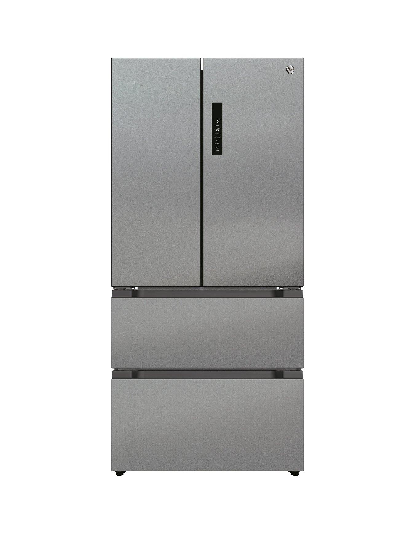 Product photograph of Hoover H-fridge 700 Maxi Hsf818fxk American Fridge Freezer With Total No Frost - Stainless Steel from very.co.uk