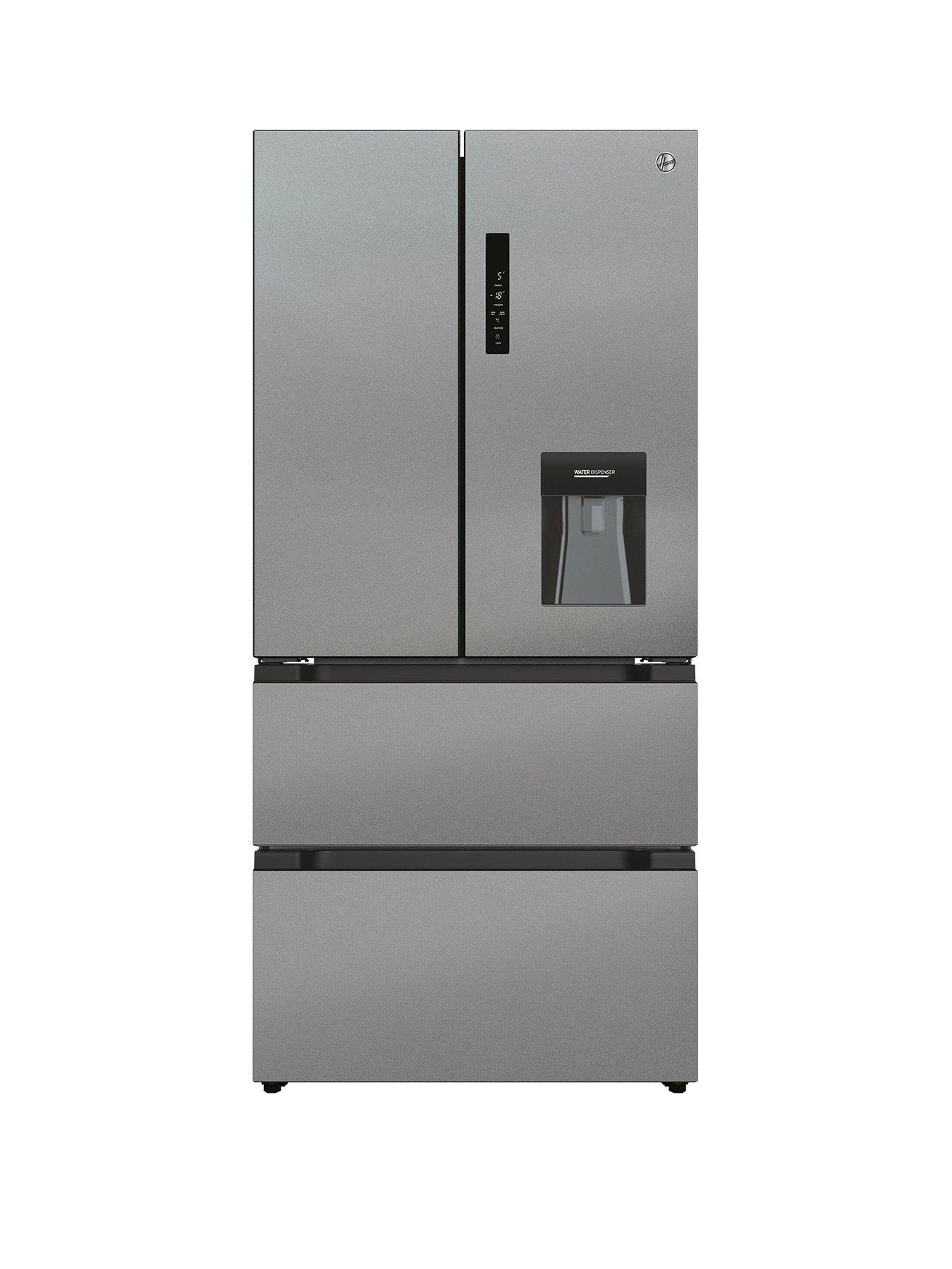 Product photograph of Hoover H-fridge 700 Maxi Hsf818fxwdk American Fridge Freezer With Total No Frost And Water Dispenser - Stainless Steel from very.co.uk