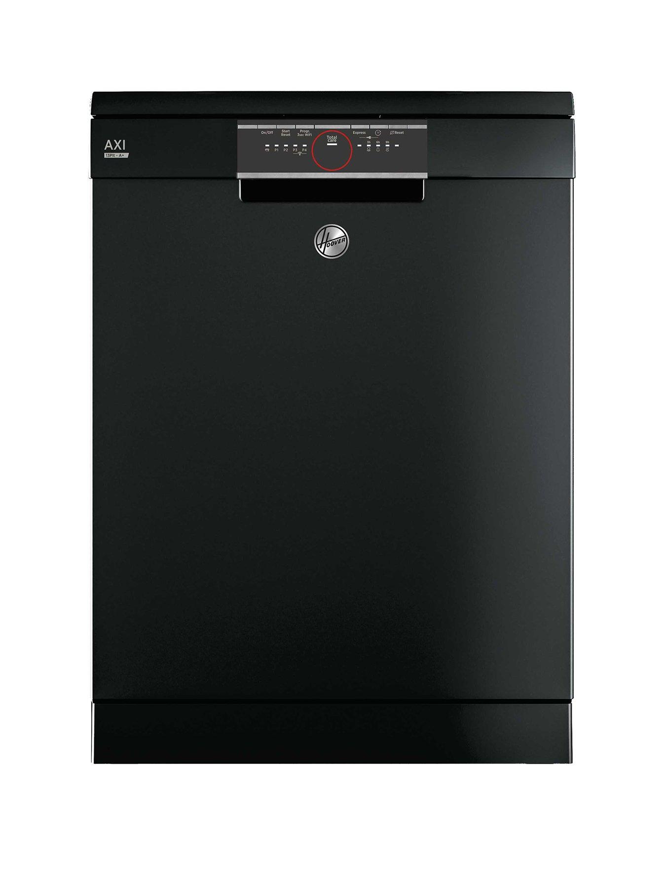 Product photograph of Hoover Hdpn 1l390pb-80 Freestanding 13-place Full-size Dishwasher With Wifi Connectivity - Black from very.co.uk