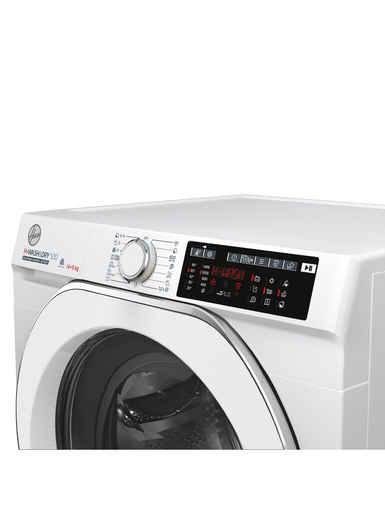 Hoover H WASH DRY 500 HD 4149AMC 14kg Wash 9kg Dry Washer Dryer with 1400rpm Spin with Wifi Connectivity White Very