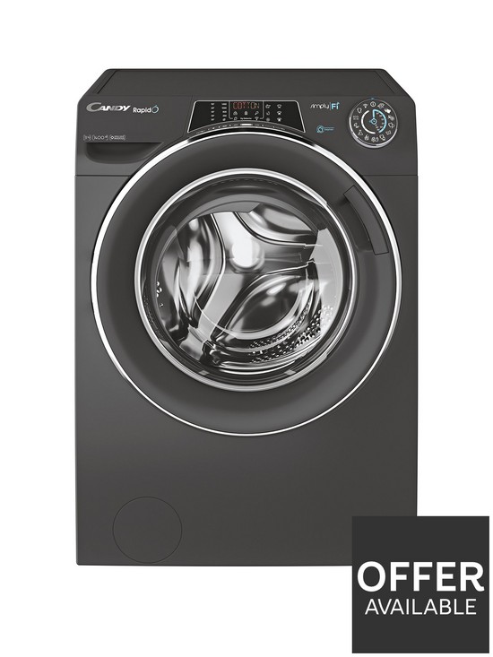 front image of candy-rapido-ro14116dwmcbe-11kg-loadnbspa-rated-washing-machine-with-1400-rpm-spinnbspwifi-connectivity-black