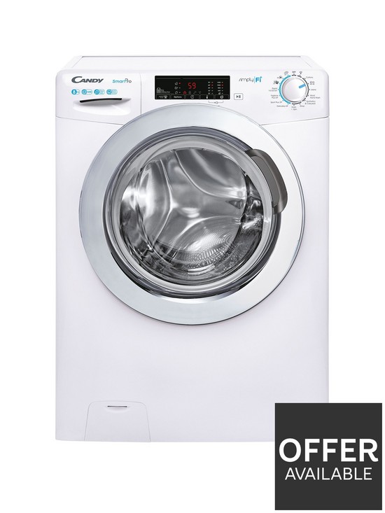 front image of candy-smart-pro-cso1483twce-8kg-loadnbspwashing-machine-with-1400-rpm-spin-white