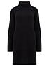  image of pour-moi-frankie-chunky-knit-roll-neck-dress-black