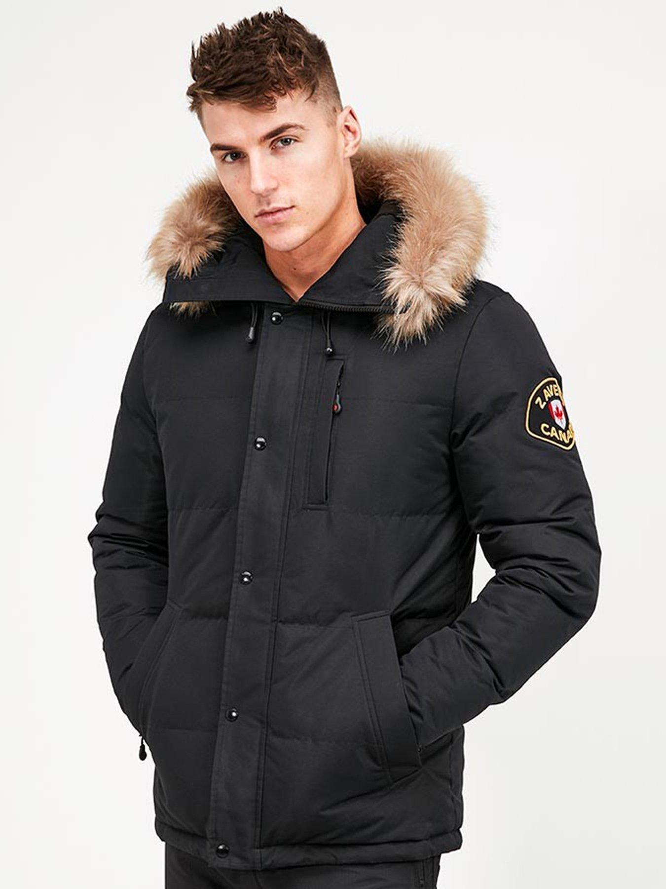 Alessandro Zavetti Zavetti Canada Oshawa Padded Jacket Black very.co.uk