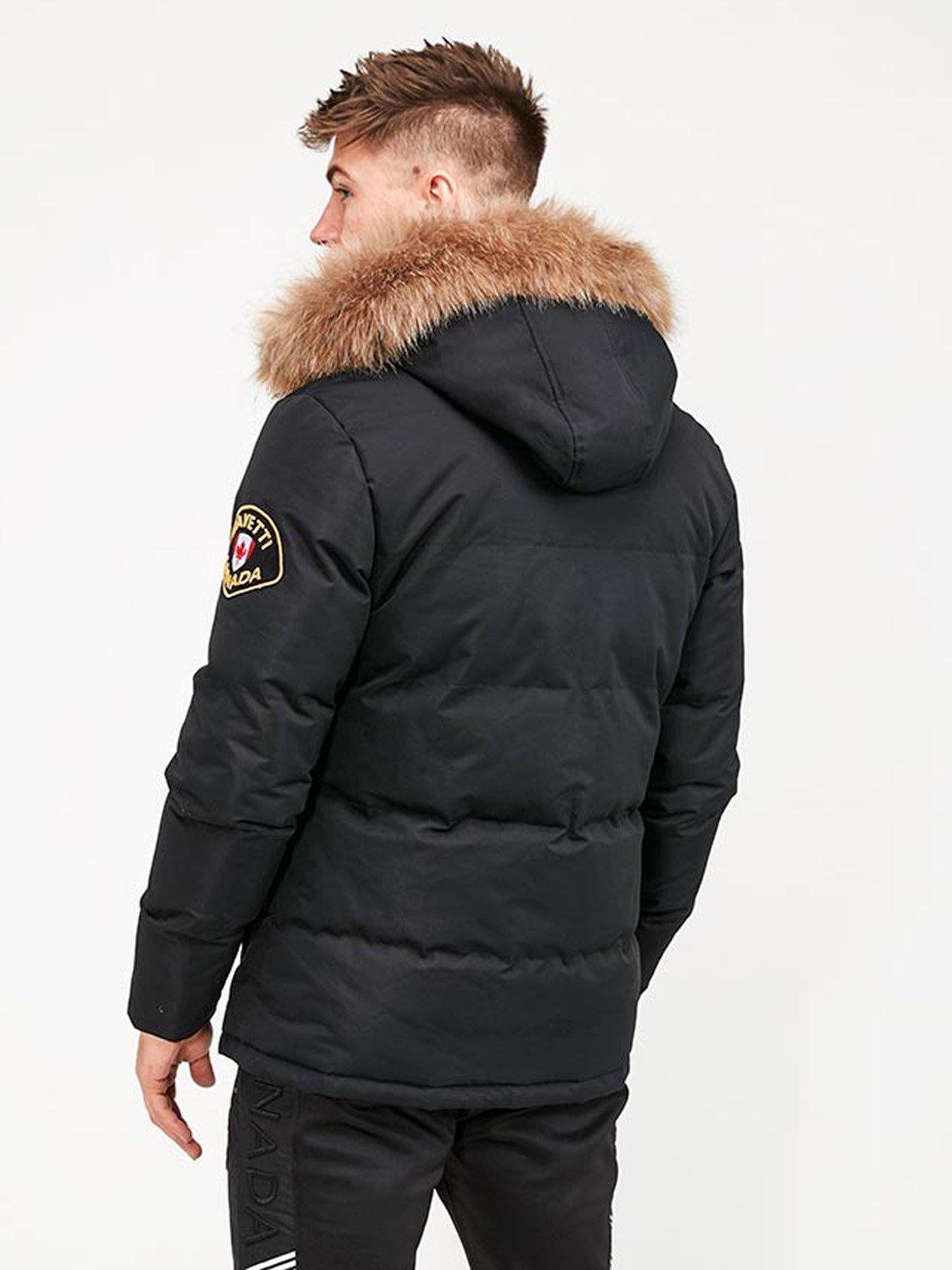 Alessandro Zavetti Zavetti Canada Oshawa Padded Jacket - Black | very.co.uk