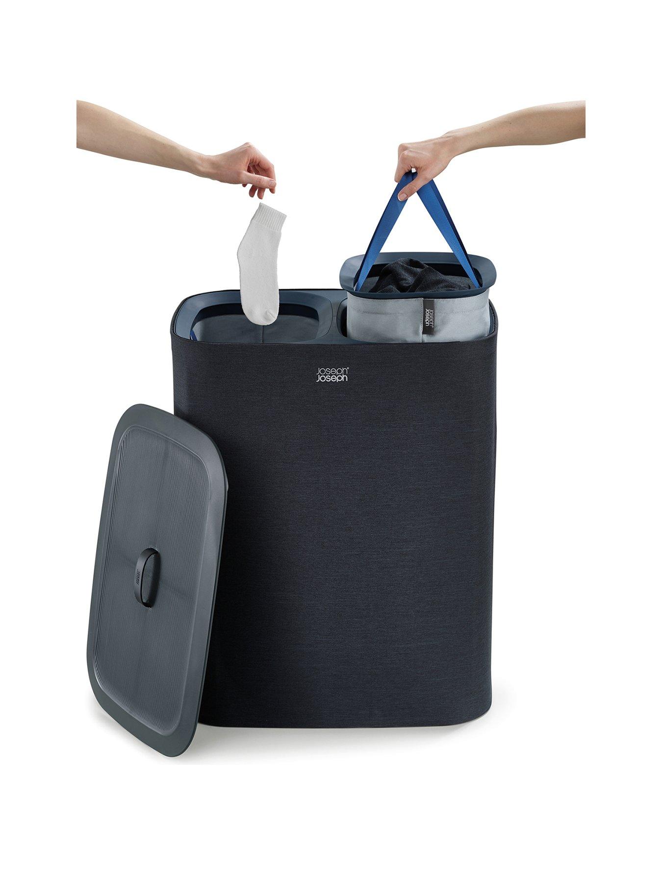 Product photograph of Joseph Joseph Tota 90 Litre Laundry Separation Basket from very.co.uk
