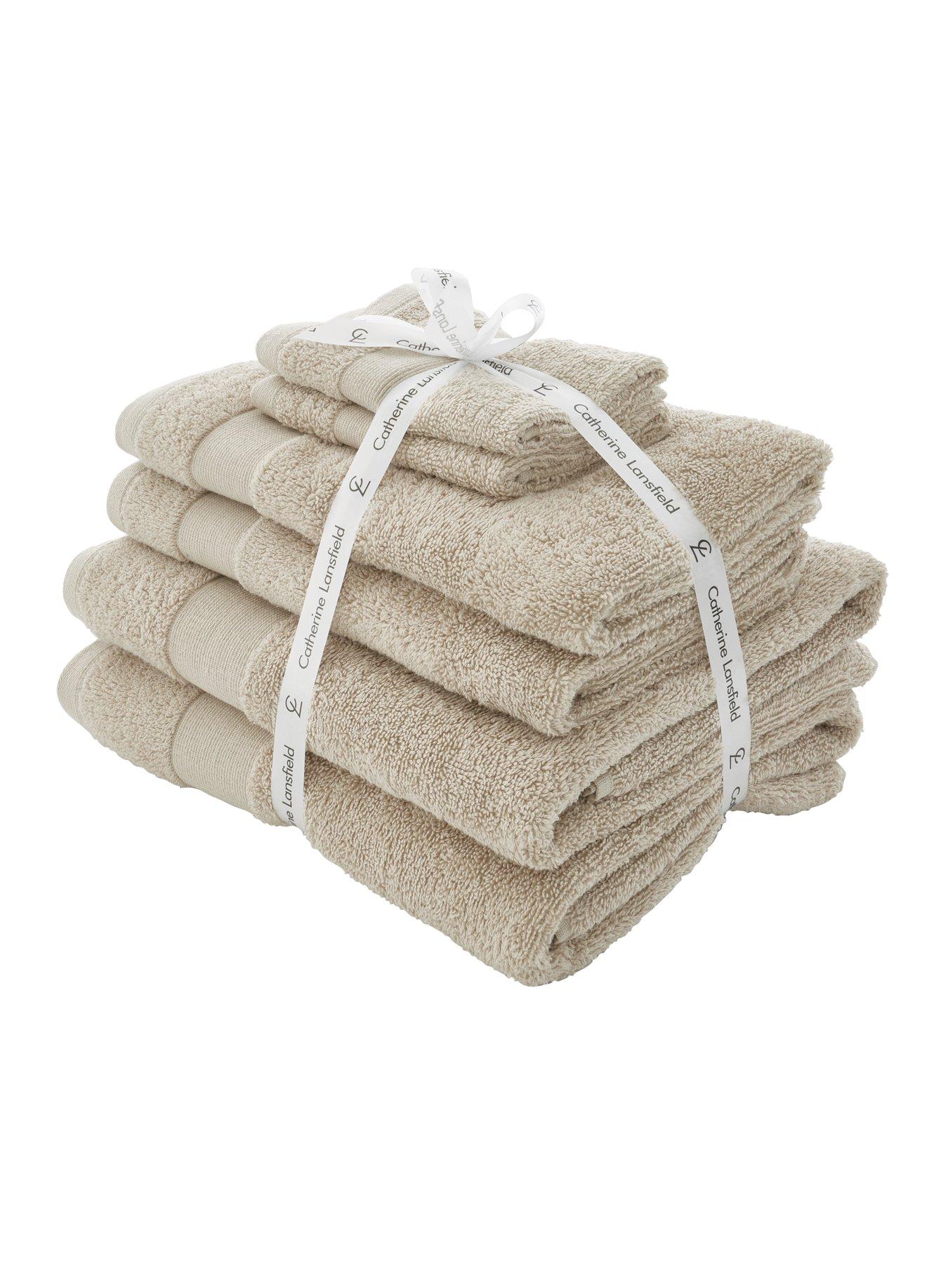 Catherine Lansfield Anti Bacterial 6 Piece Towel Bale