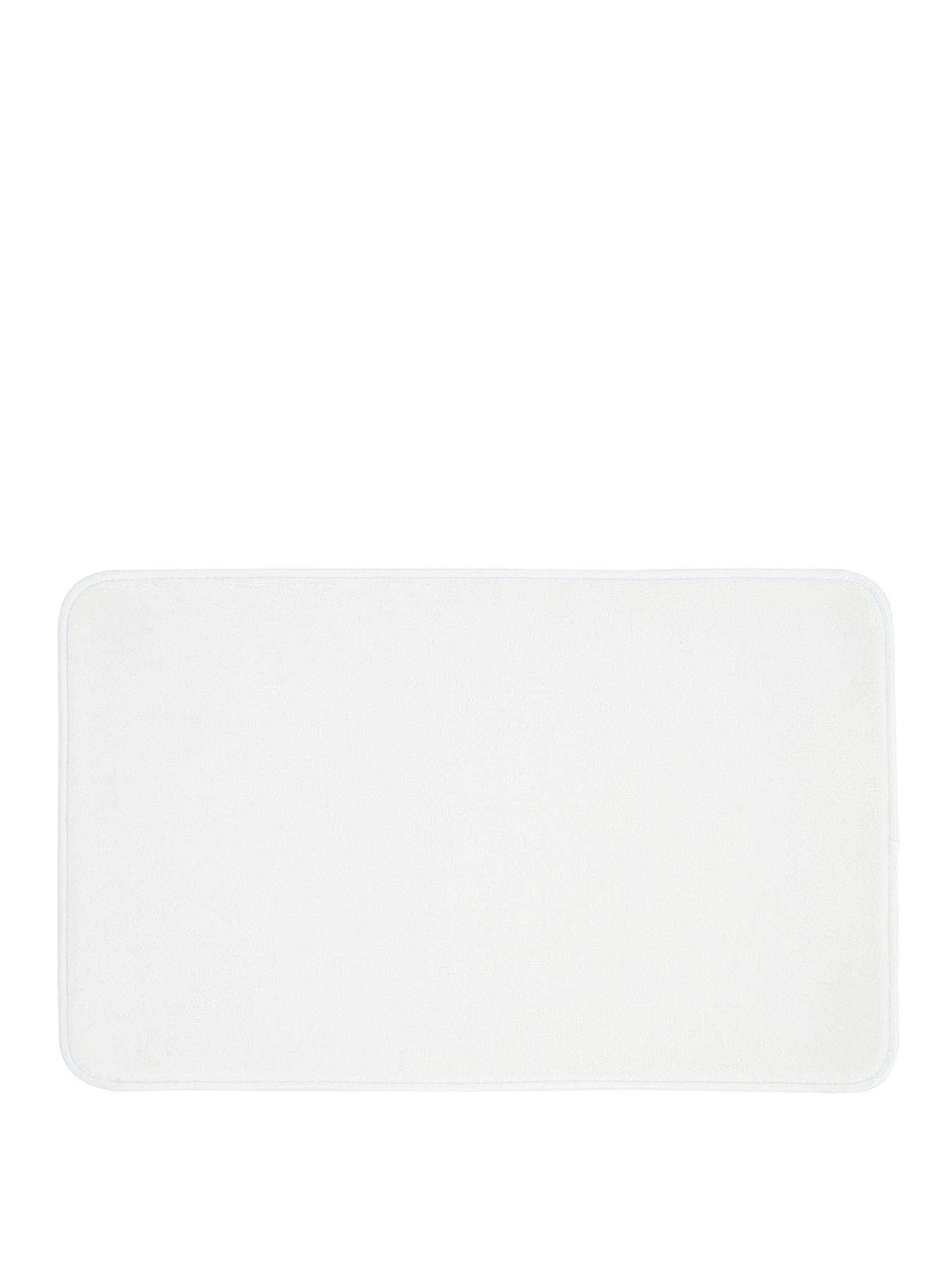 Buy Catherine Lansfield White Anti-Bacterial Memory Foam Bath Mat from the  Next UK online shop