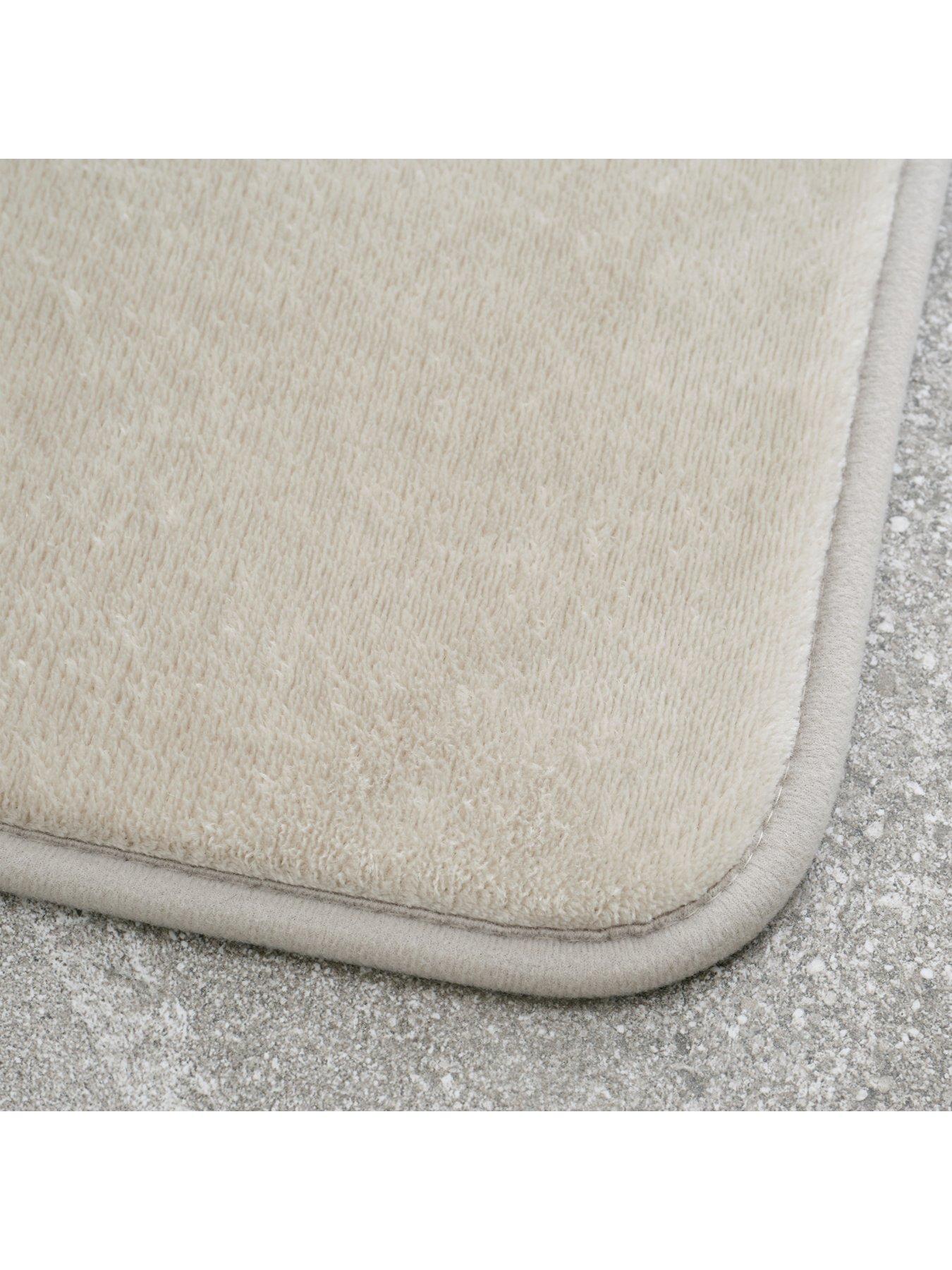 Image 3 of 6 of Catherine Lansfield Anti Bacterial Memory Foam Bath Mat &amp; Pedestal Mat Set