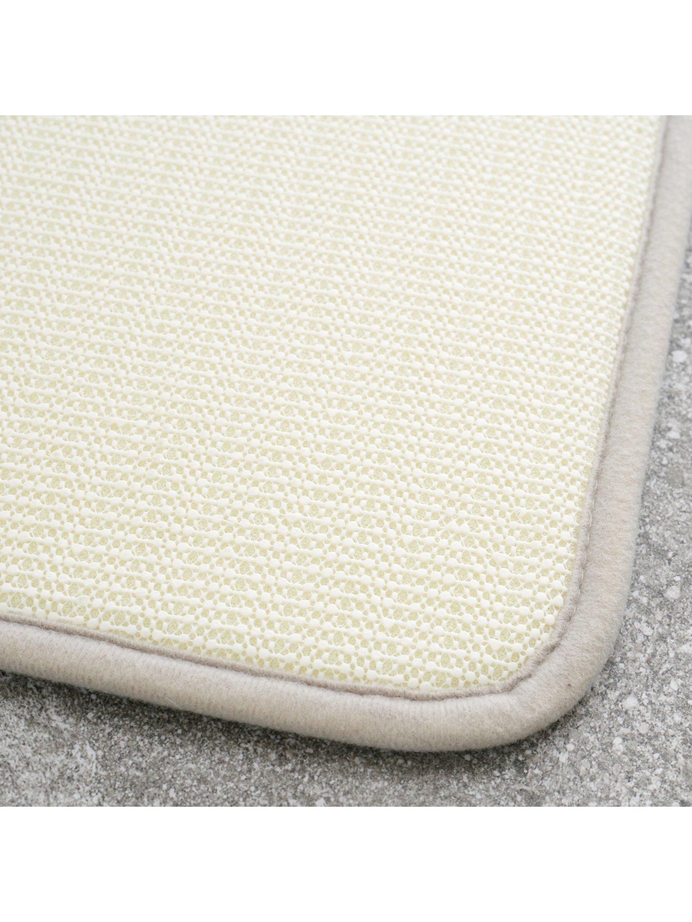 Image 4 of 6 of Catherine Lansfield Anti Bacterial Memory Foam Bath Mat &amp; Pedestal Mat Set