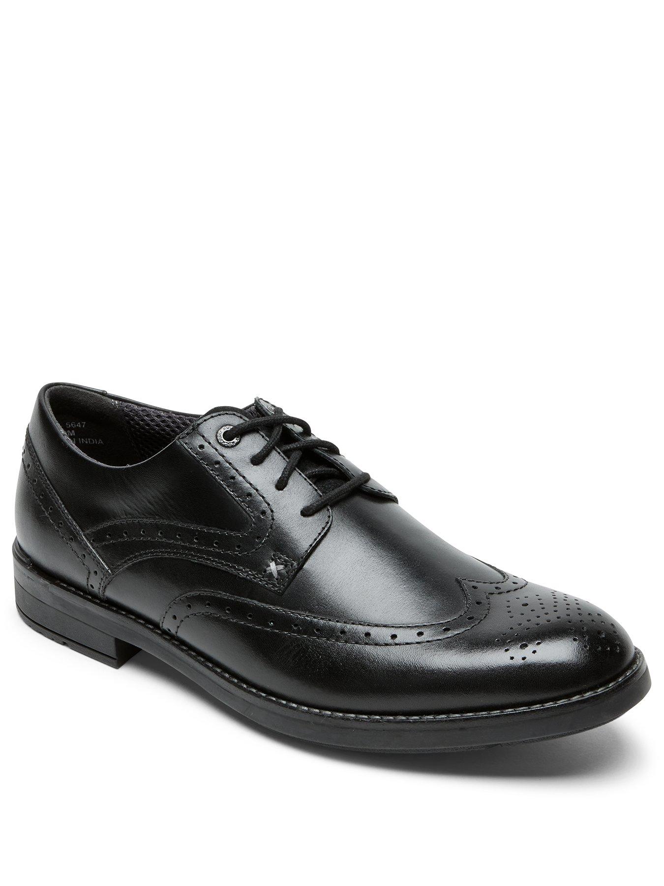  Rockport Sanborn Wingtip Shoes - Black