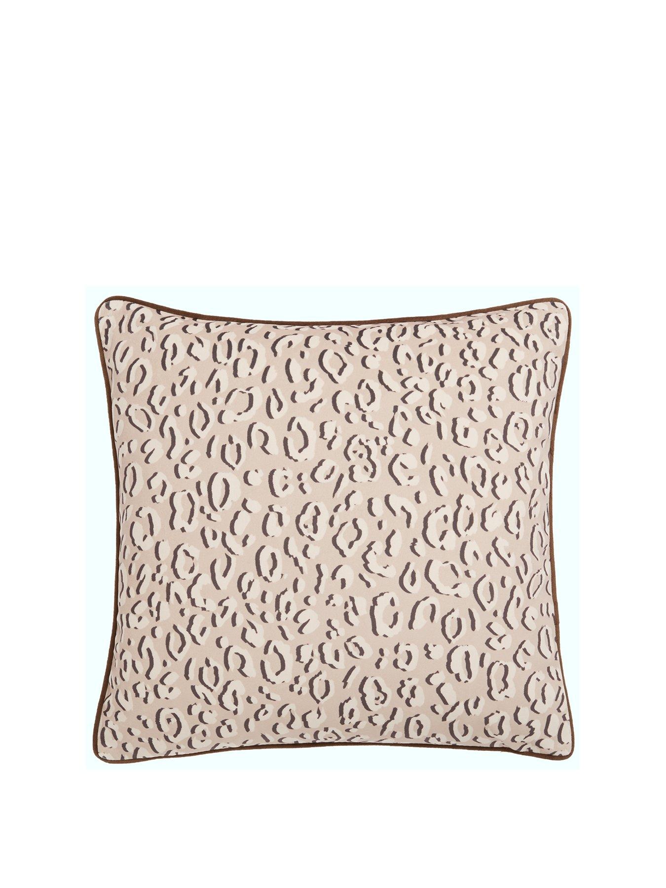 Product photograph of Luxe Collection Panther Velvet Cushion from very.co.uk