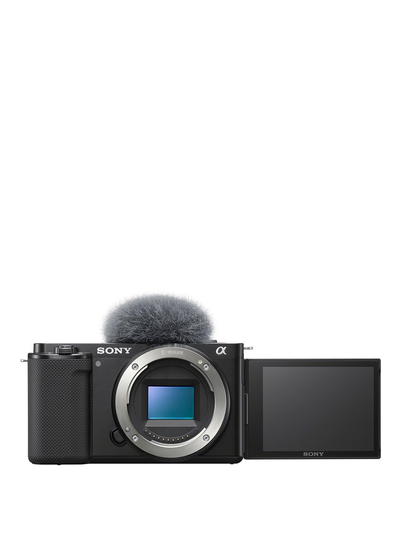 ZVE10BDI.EU Alpha ZV-E10 APS-C Mirrorless Interchangeable-Lens Vlog Camera  Body Only (Vari-Angle Screen for vlogging, 4K Video, Real-time Eye