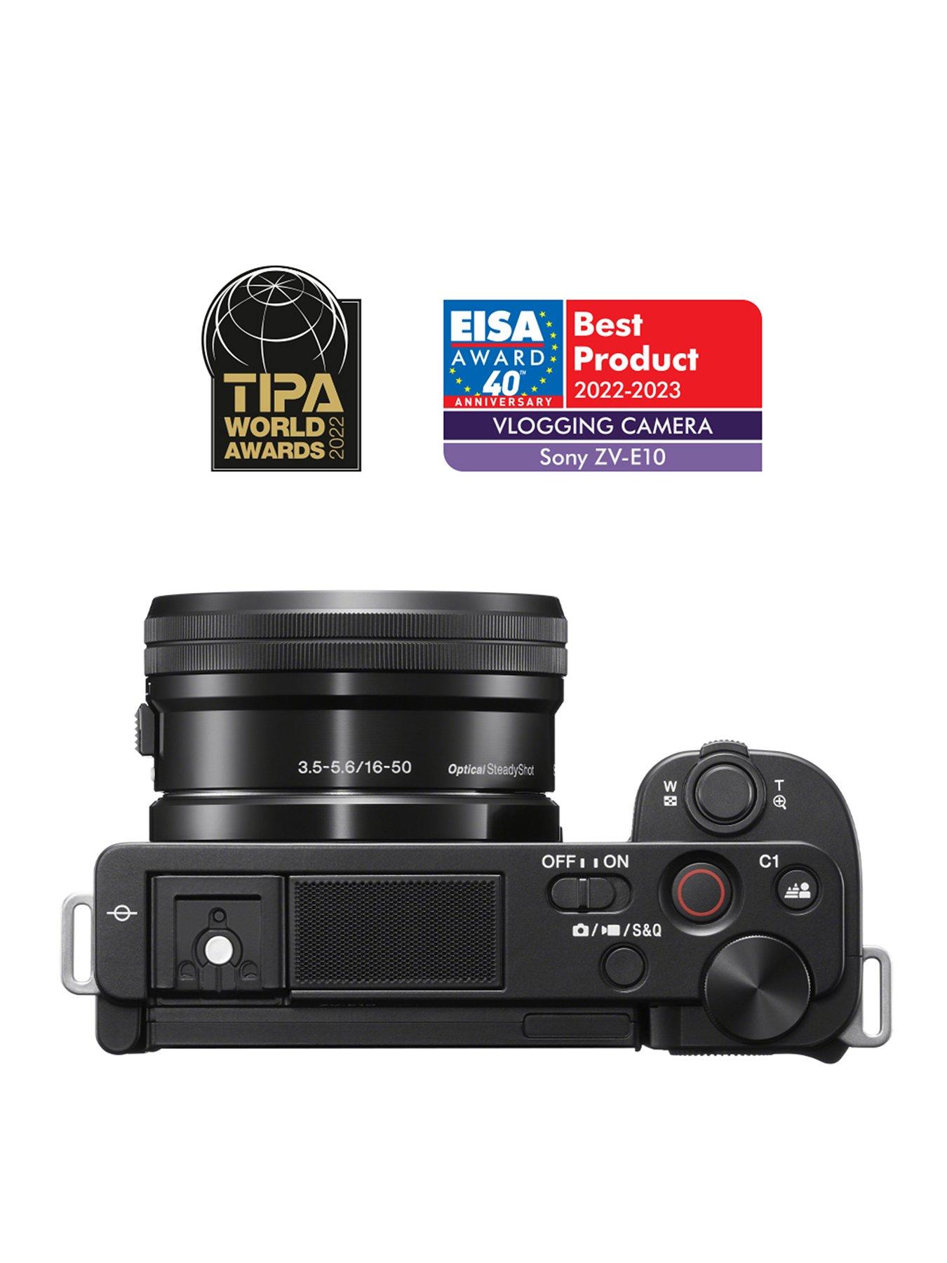 Image 2 of 7 of Sony Alpha ZVE10LBDI.EU APS-C Mirrorless Interchangeable-Lens Vlog Camera with 16-50 mm f/3.5-5.6 Power Zoom Kit Lens (Vari-Angle Screen for vlogging, 4K Video, Real-time Eye Autofocus)