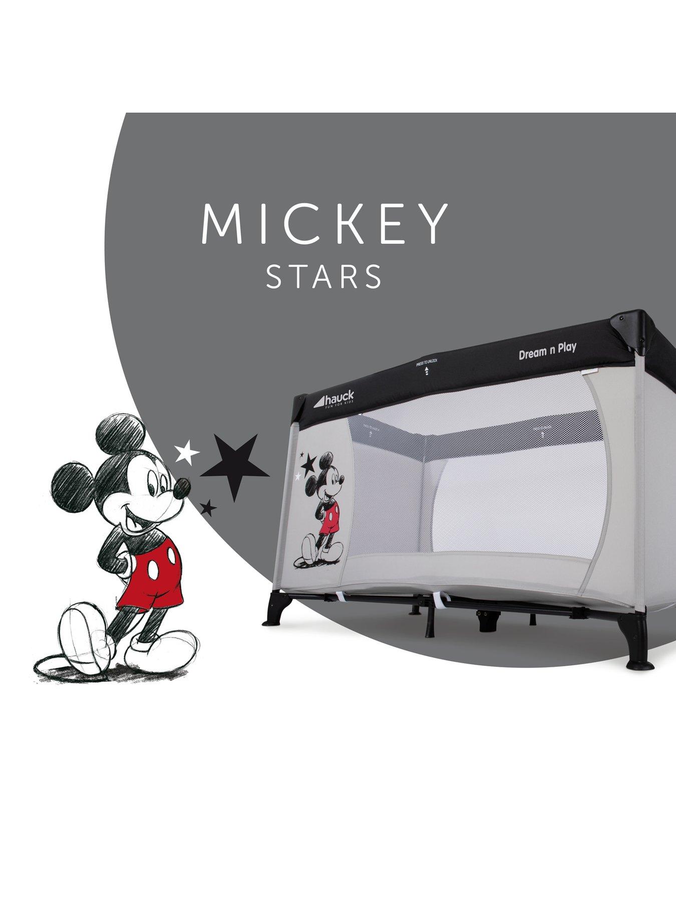 Hauck Disney Dream n Play Travel Cot Mickey Stars Very