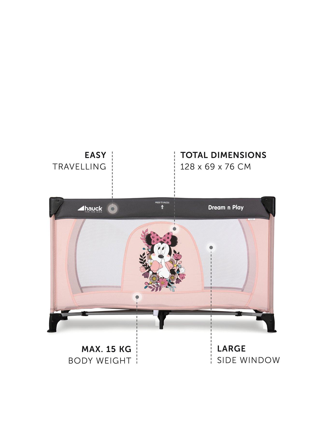 Minnie mouse hot sale travel cot