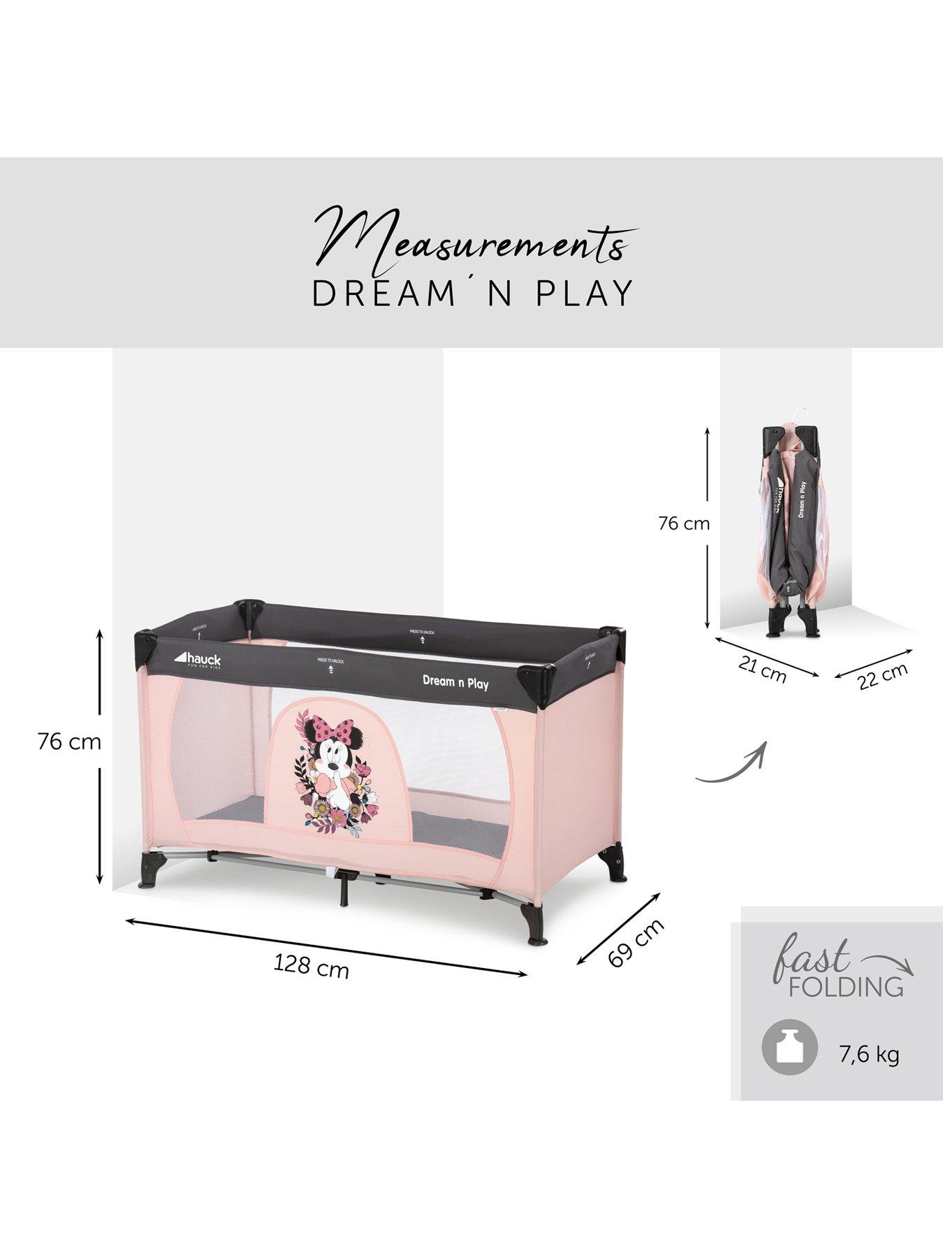 Hauck Disney Dream'n Play Travel Cot Minnie Sweetheart Very