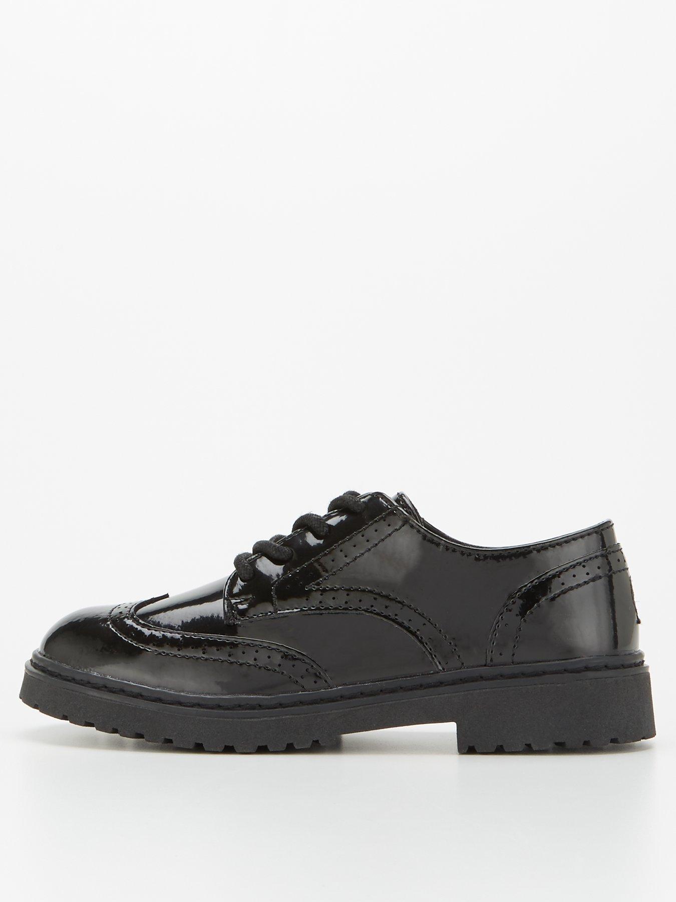 Patent leather lace up 2024 shoes