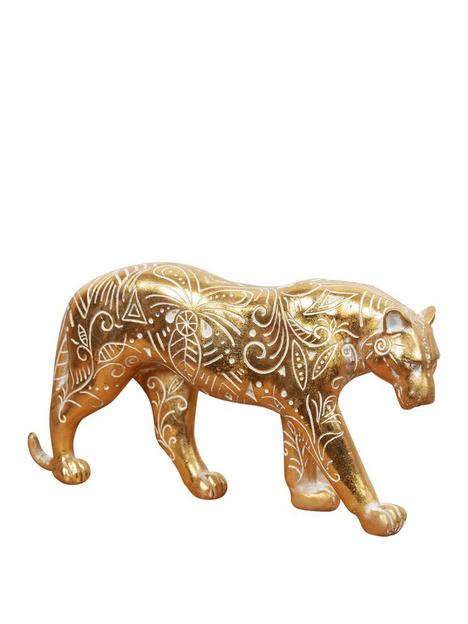 hestia-gold-finish-jaguar-ornament-with-ornate-pattern