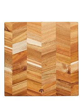 Product photograph of Tower Barbary Amp Oak Square Acacia Wood Chopping Board from very.co.uk