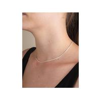 Sterling Silver Foxtail Chain Adjustable Necklace