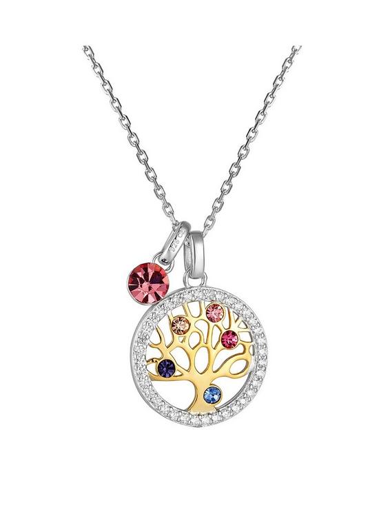 front image of the-love-silver-collection-sterling-silver-cubic-zirconia-detail-tree-of-life-pendant-necklace