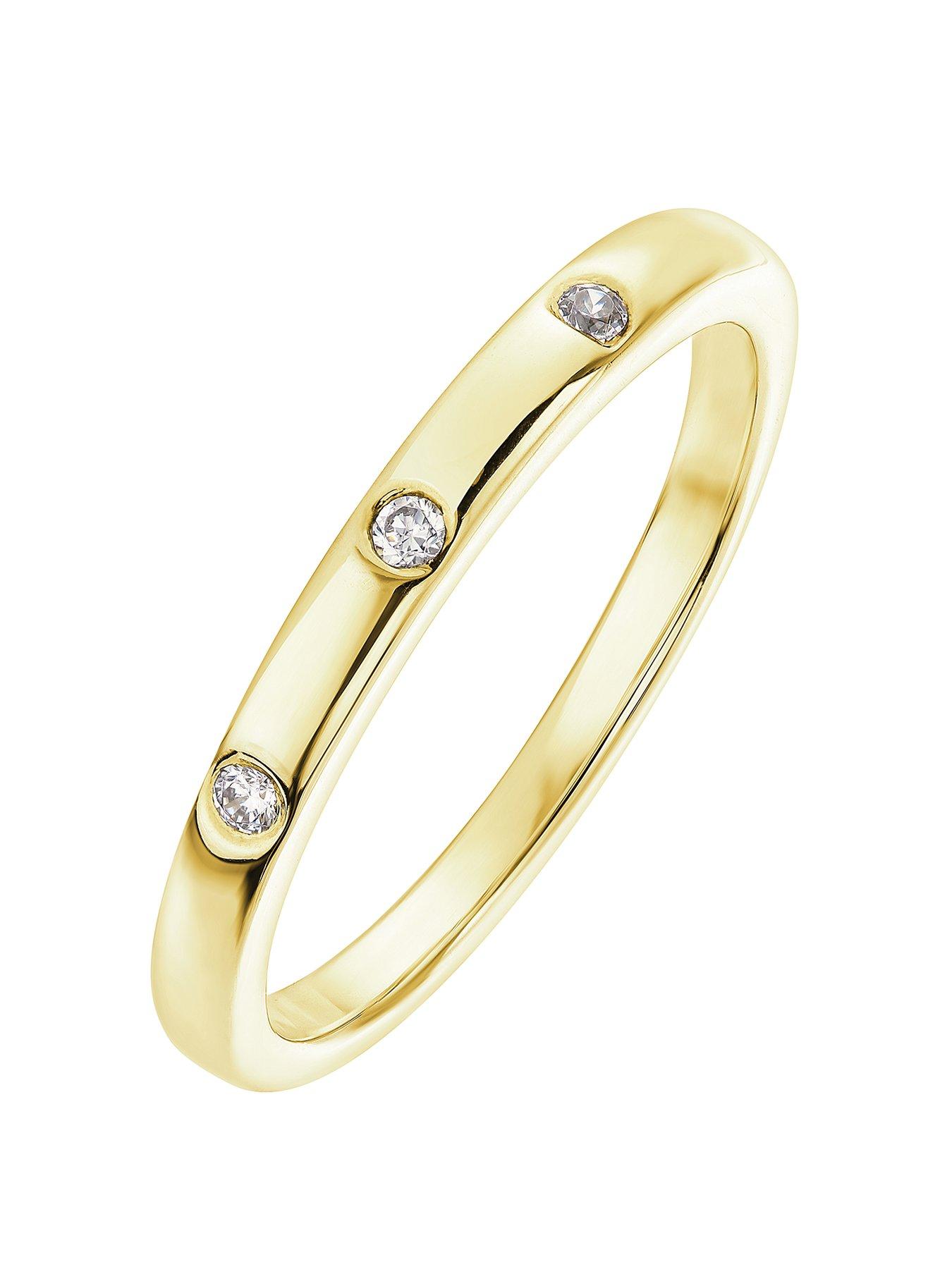  9ct Yellow Gold Diamond Eternity Ring