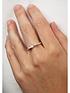  image of the-love-silver-collection-sterling-silver-cubic-zirconia-bow-design-ring