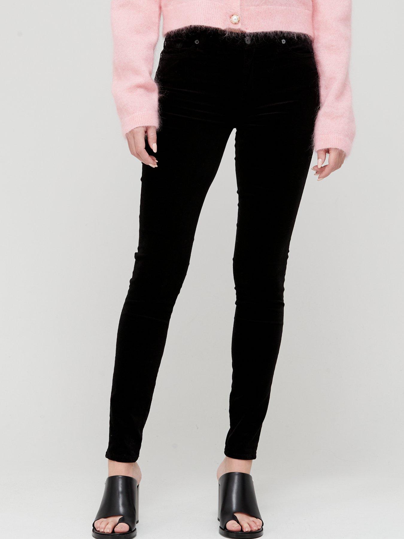 black velvet jeans