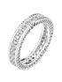  image of the-love-silver-collection-sterling-silver-cubic-zirconia-eternity-ring