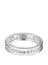  image of the-love-silver-collection-sterling-silver-cubic-zirconia-eternity-ring