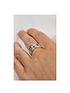  image of the-love-silver-collection-sterling-silver-multi-row-cubic-zirconia-bow-ring